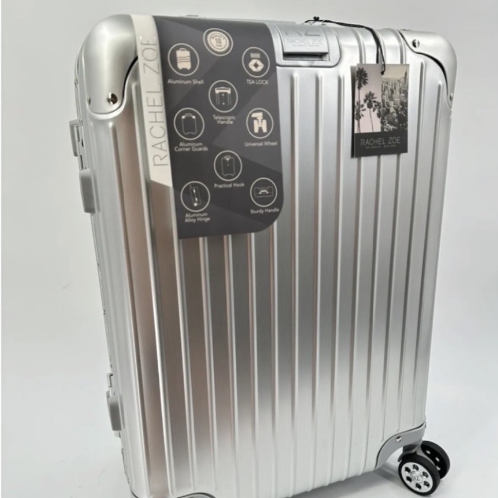 Rachel Zoe aluminum suitcase, carry-on 21 inch TSA approved